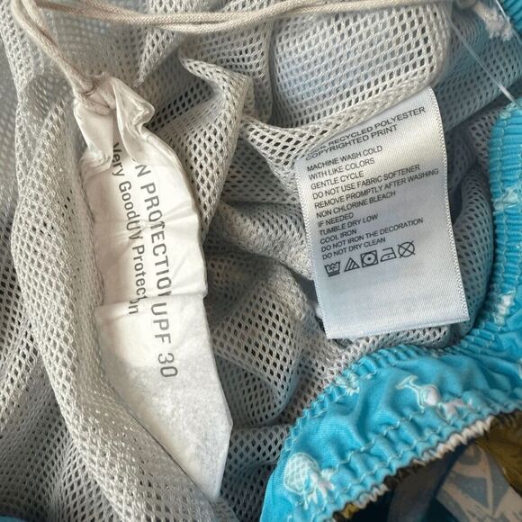 Tommy Bahama Mens Naples Tiki Tropics 6-Inch Swim Trunks Shorts Blue Size Large - Picture 4 of 10